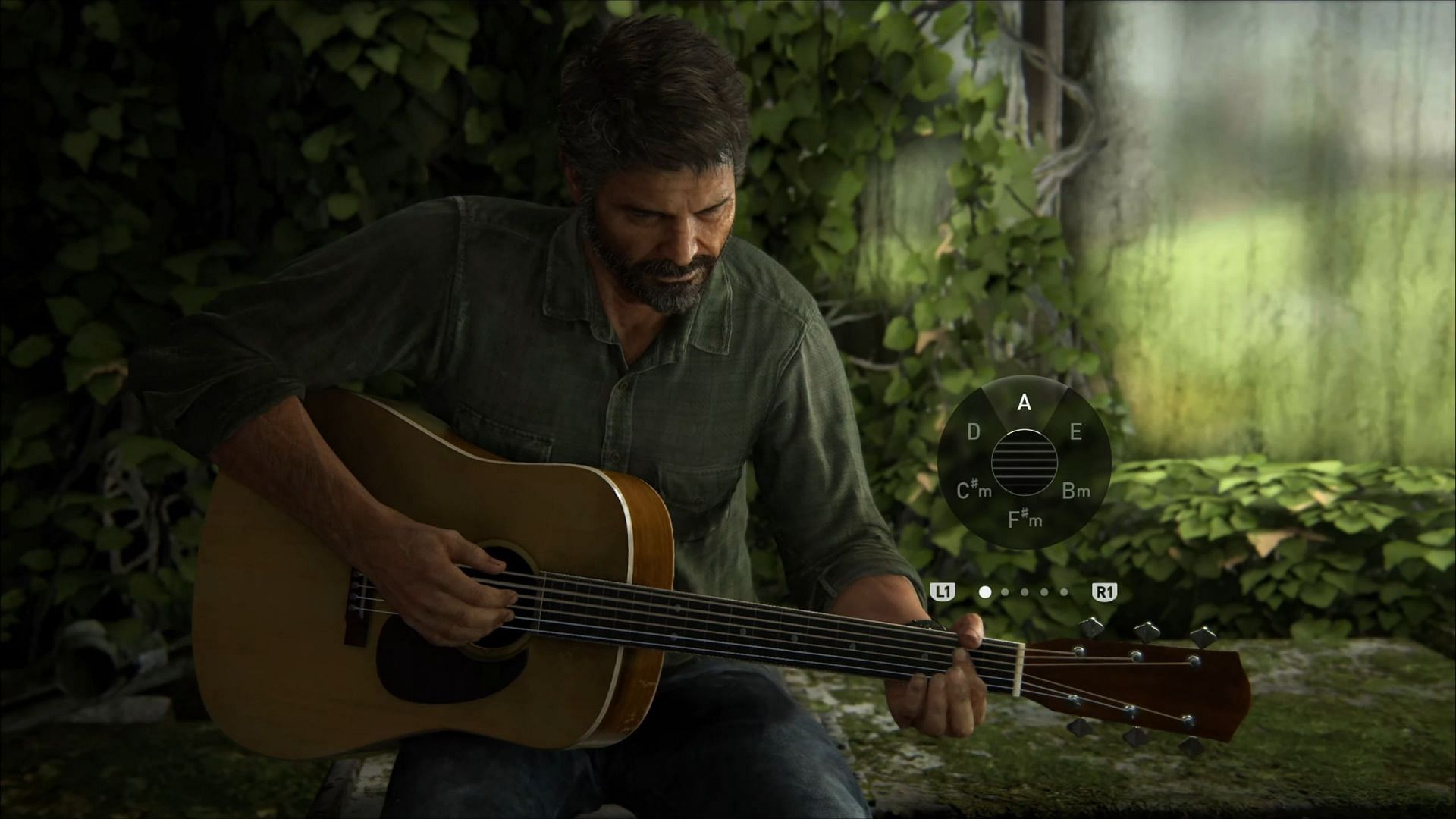 Guitar freeplay in The Last of Us Part 2 Remastered (Image via Sony Interactive Entertainment)