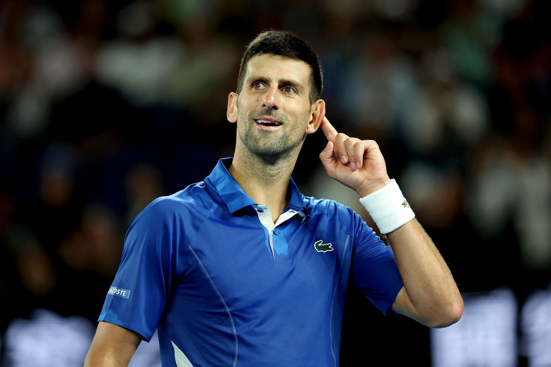 Novak Djokovic at the 2024 Australian Open.