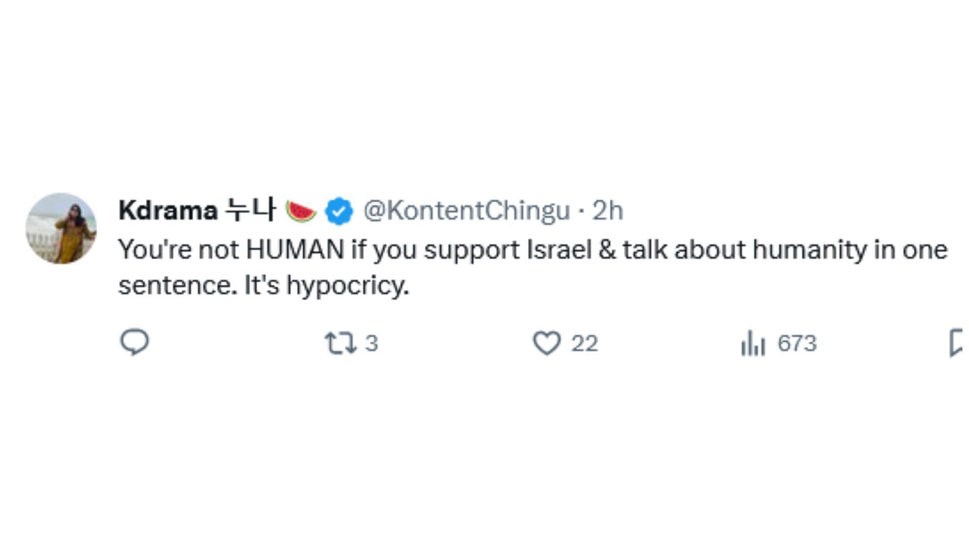 Netizens criticize Noah for his recent remark on Israel-Palestine conflict (Image via X / @KontentChingu)