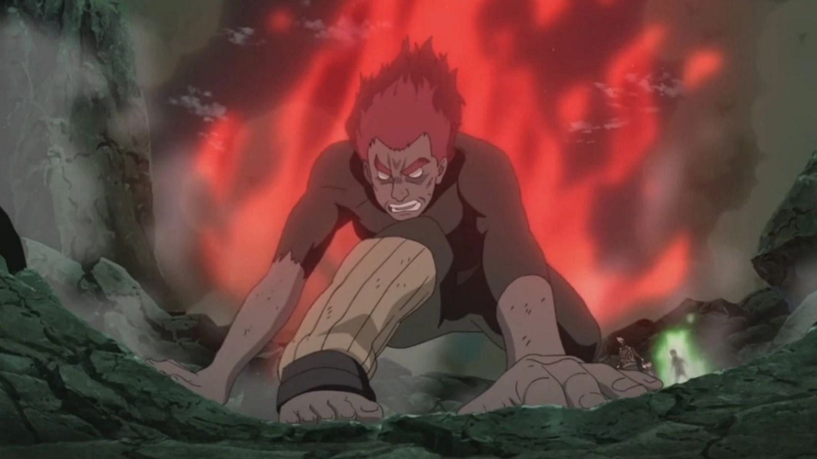 The strongest Taijutsu user among Naruto characters. (Image via Studio Pierrot)