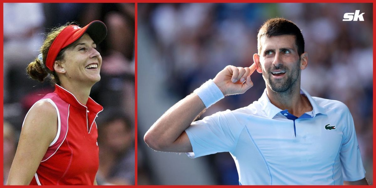 Monica Seles and Novak Djokovic 