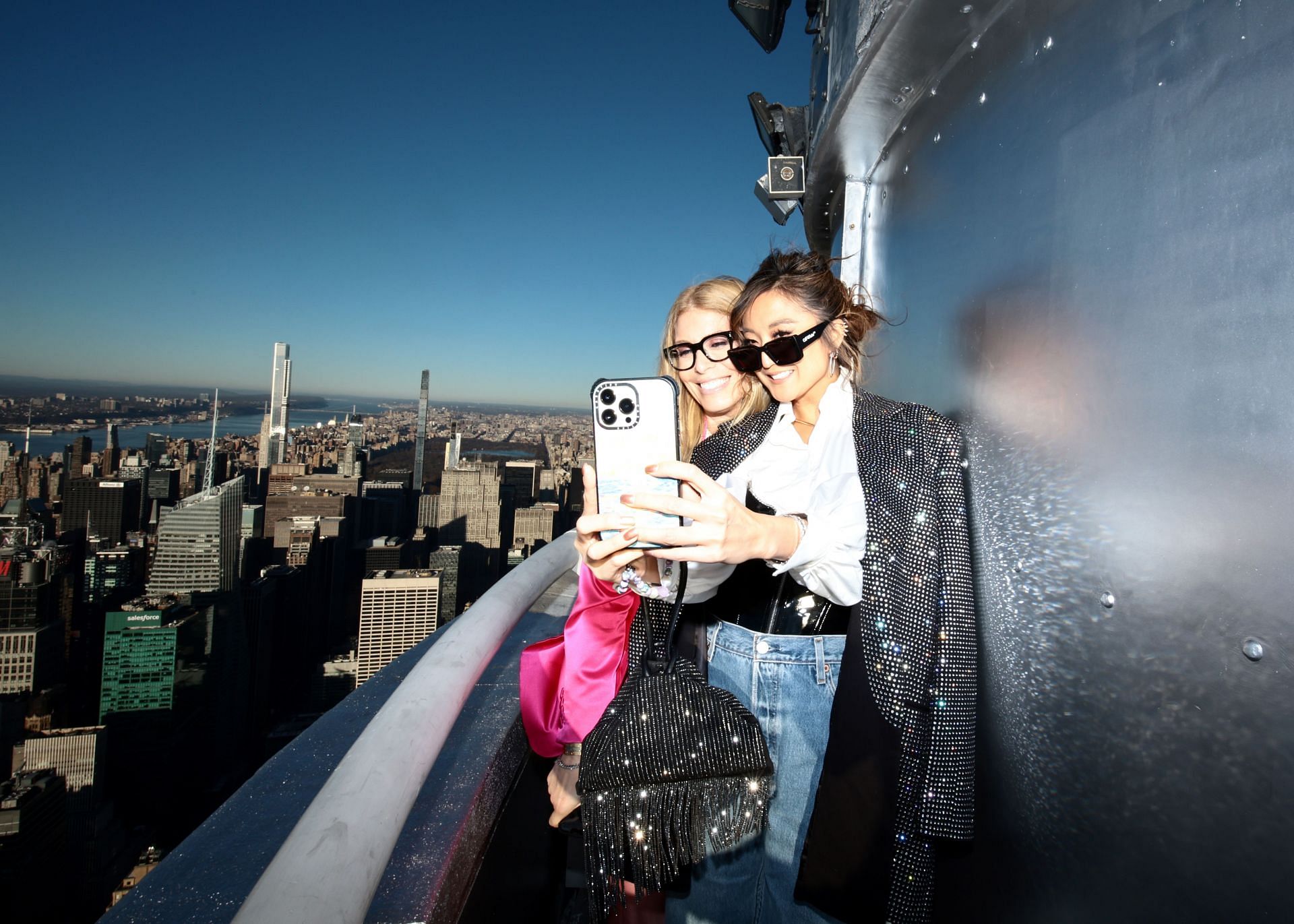 Emily in Paris Cast At Empire State Building