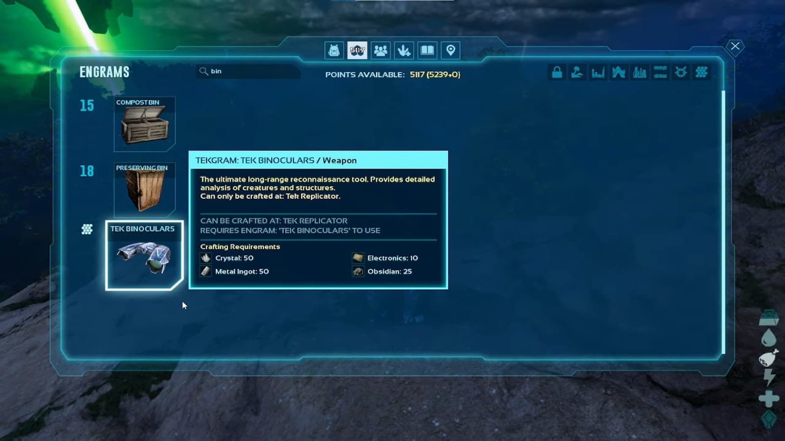 How to get Tek Binoculars in Ark Survival Ascended