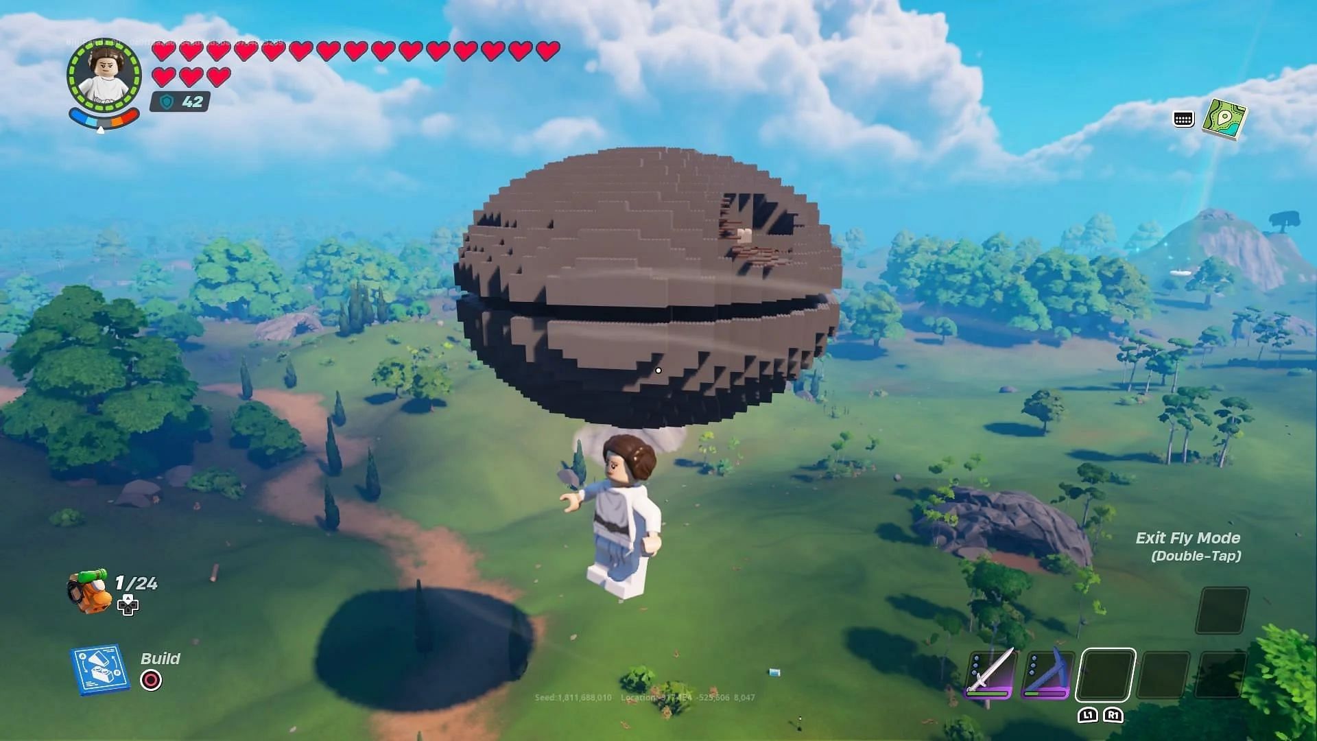 LEGO Fortnite player creates the Star Wars Death Star