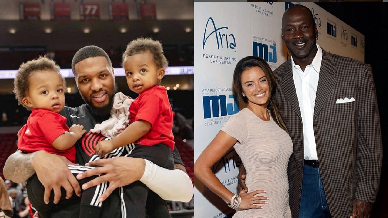 Damian Lillard and Michael Jordan are two of a few NBA superstars who have twins.