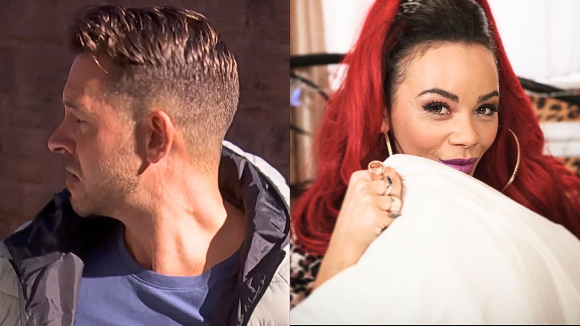 Darren (left) and Goldie (right) lead the drama in the coming week on Hollyoaks (Images via Instagram)