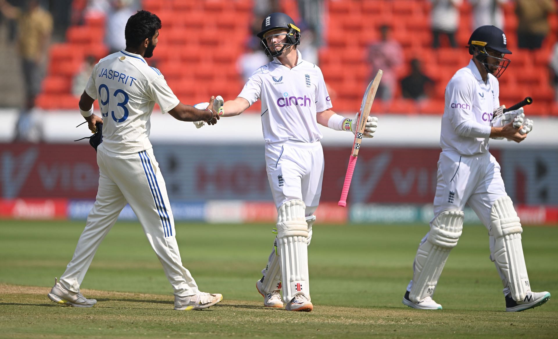 Bumrah dismissed Ollie Pope for 196 (Image: Getty)