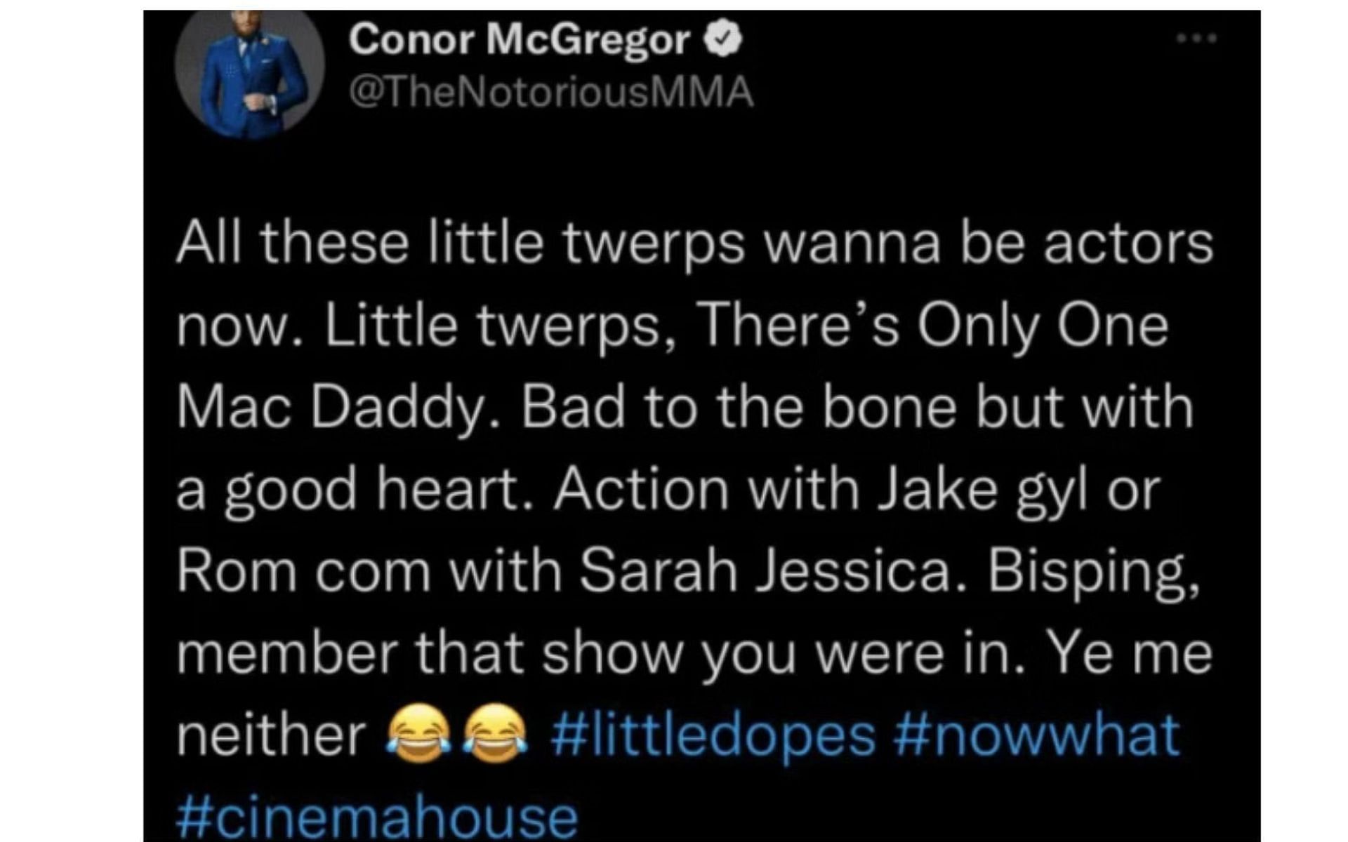 Screenshot courtesy @TheNotoriousMMA on X