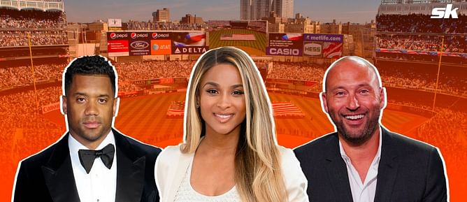 Russell Wilson reacts to wife Ciara's surprise connection to Yankees legend Derek Jeter