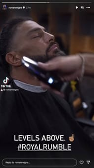 Ein Screenshot der Geschichte von Roman Reigns