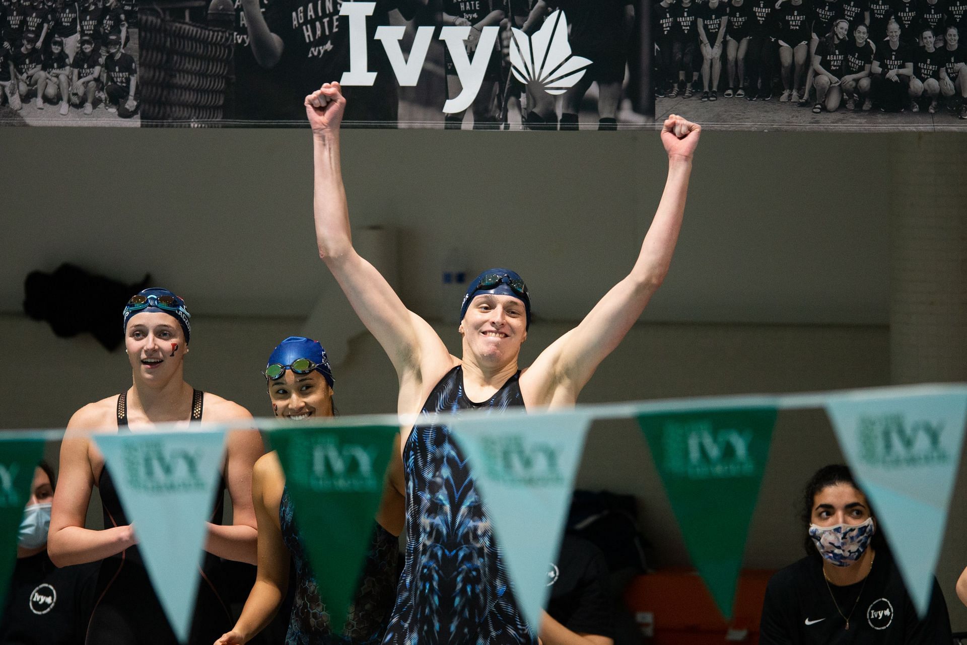 Thomas during the 2022 Ivy League Womens Swimming and Diving Championships (Photo by Kathryn Riley/Getty Images)