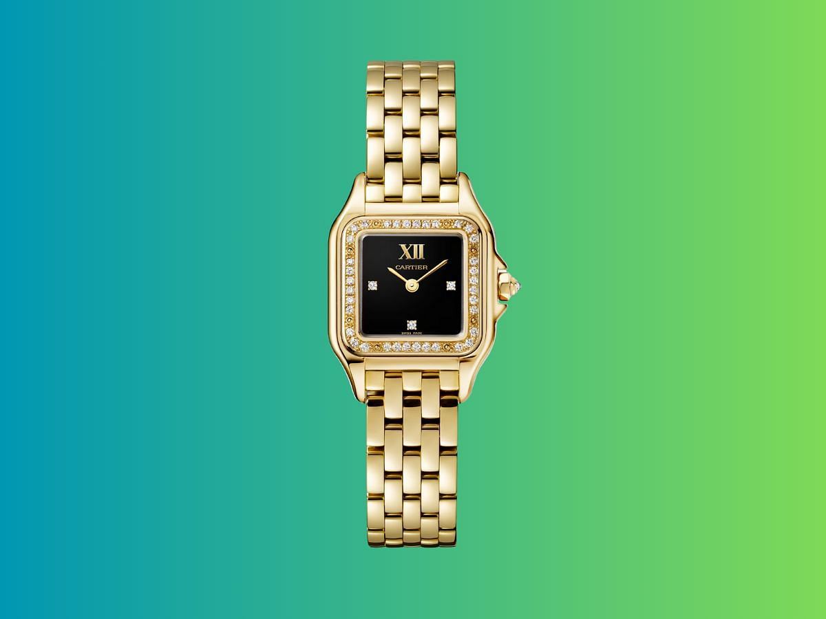 The 18K yellow gold Panthere watch (Image via Cartier)