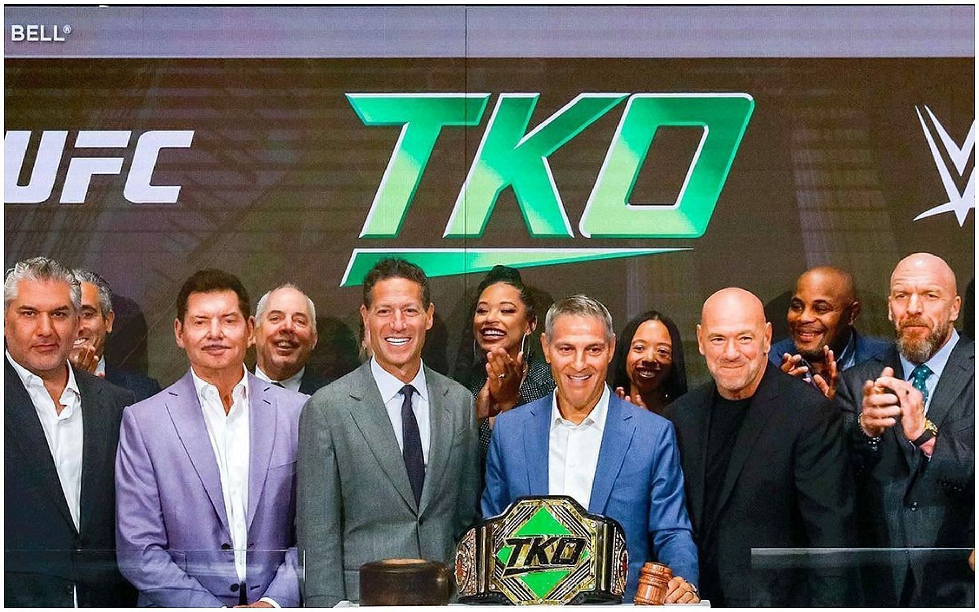 Vince McMahon during the WWE-UFC merger last year