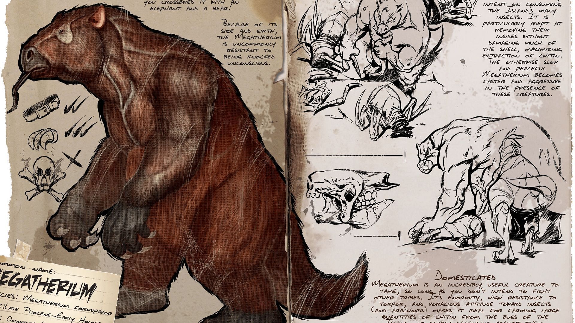 Megatherium can be tamed by knocking it down and feeding it superior kibble (Image via Studio Wildcard)