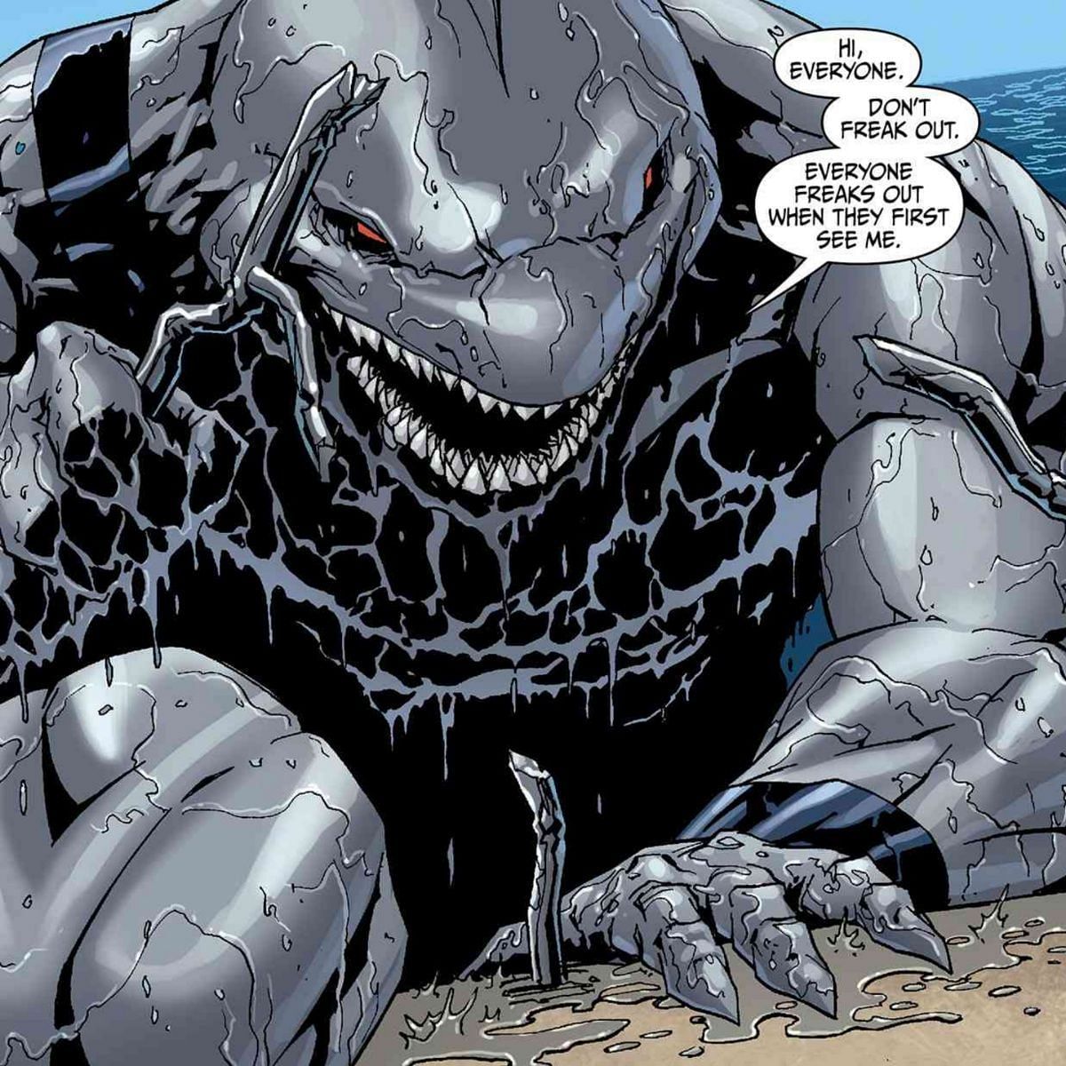 King Shark has changed a lot since the old days - and Samoa Joe brings him to life (Image via DC Comics)