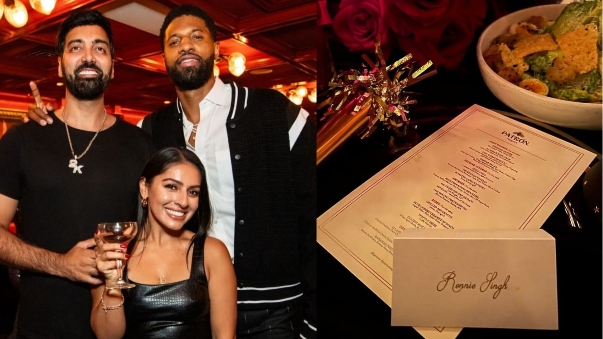 Ronnie Singh (2K) &amp; Paul George ring in the New Year with style: Luxury Dinner and $510 Patron Tequila bar celebration