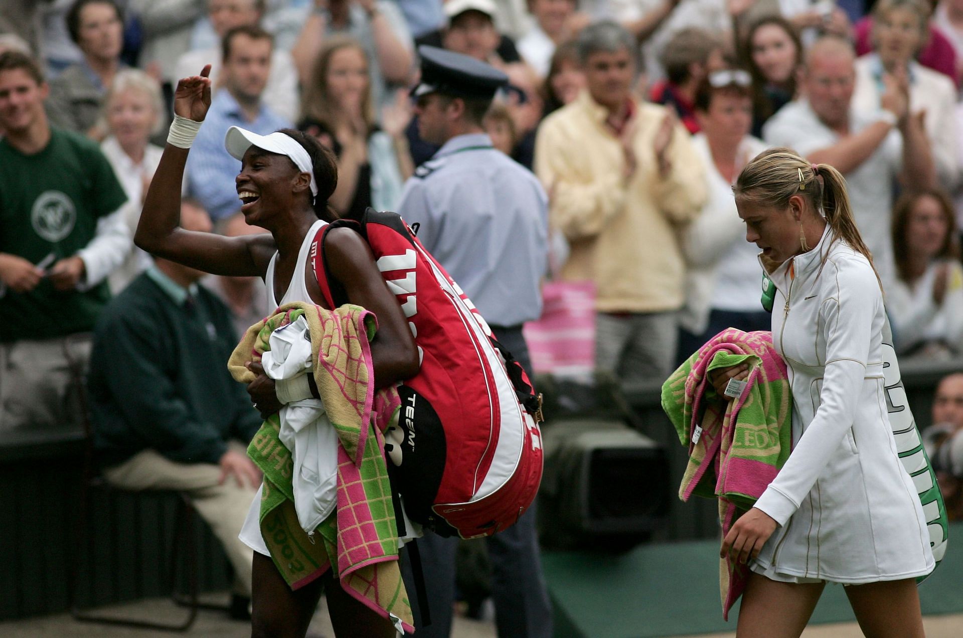 Venus Williams beat Maria Sharapova at Wimbledon 2005.