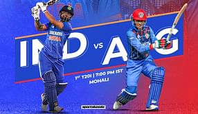 India vs Afghanistan, 1st T20I: Toss result and playing XIs for today's match, umpires list and pitch report