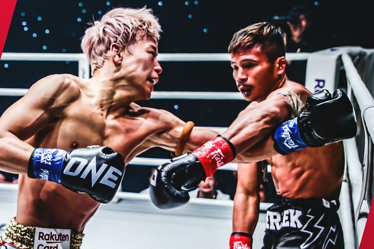 Takeru Segawa fighting Superlek Kiatmoo9 | Photo credits: ONE Championship