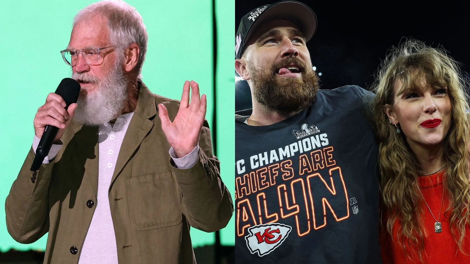 David Letterman, Travis Kelce, and Taylor Swift