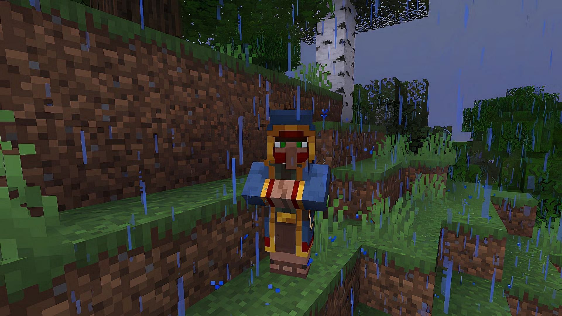 The Wandering Trader offers a few transactions, albeit somewhat strange ones (Image via Mojang)