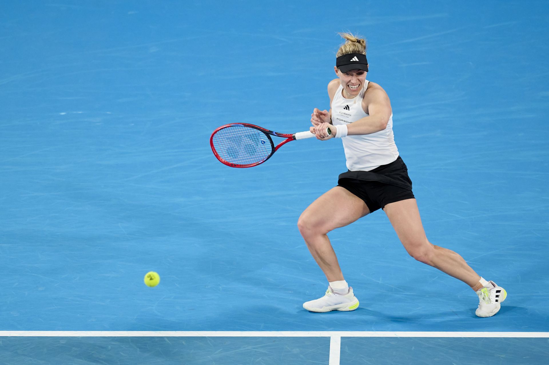 Angelique Kerber in action at the United Cup