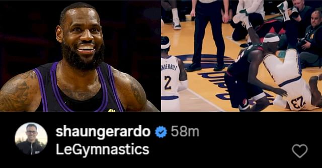 LeGymnastics: LeBron James making a highlight reel of his backflip has NBA  fans going berserk