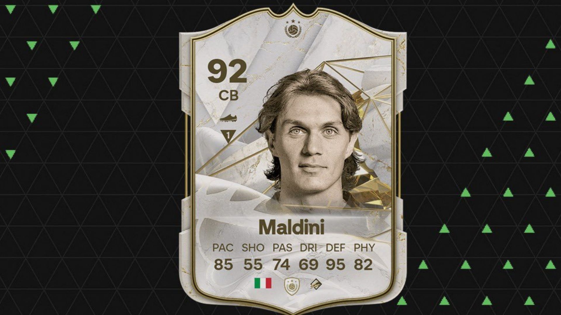 Paolo Maldini is all set to appear as an EA FC 24 SBC (Image via X/ FTR)