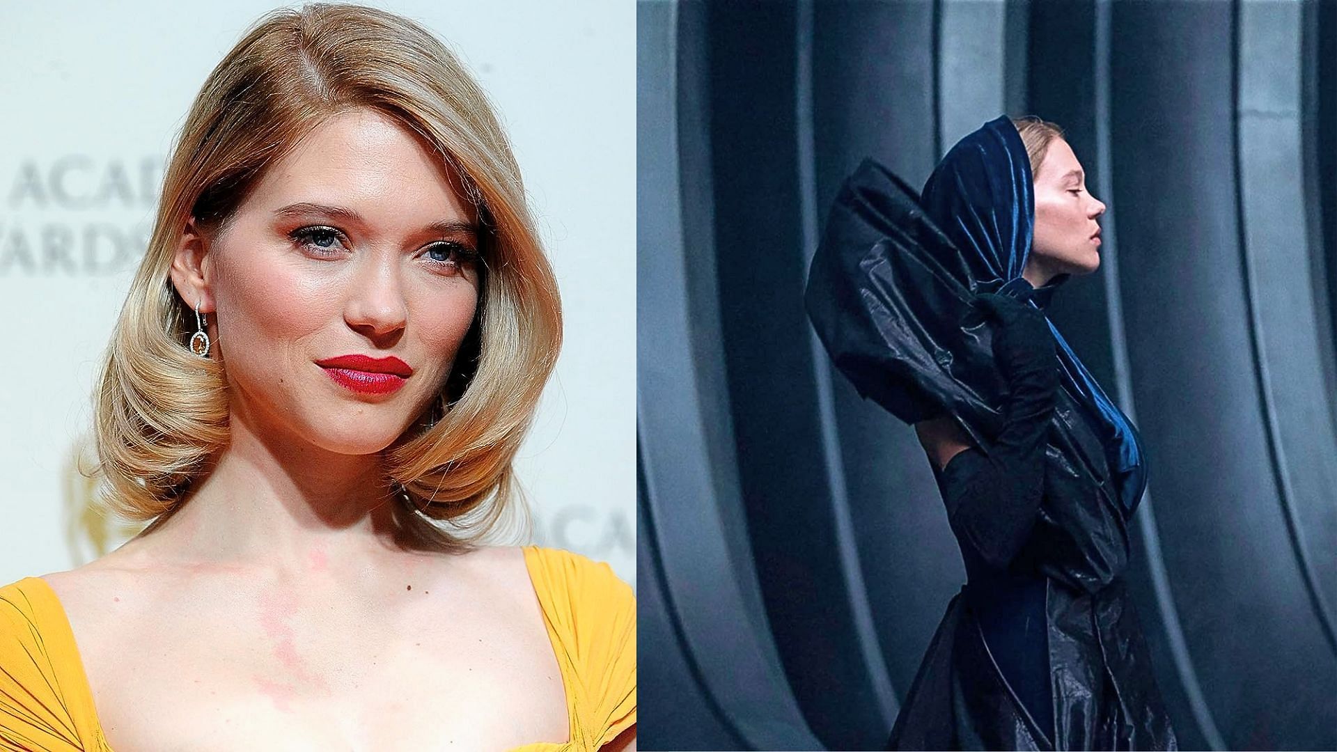 (L) L&eacute;a Seydoux plays (R) Lady Margot Fenring in Dune: Part Two (Images via IMDb and Niko Tavernise)