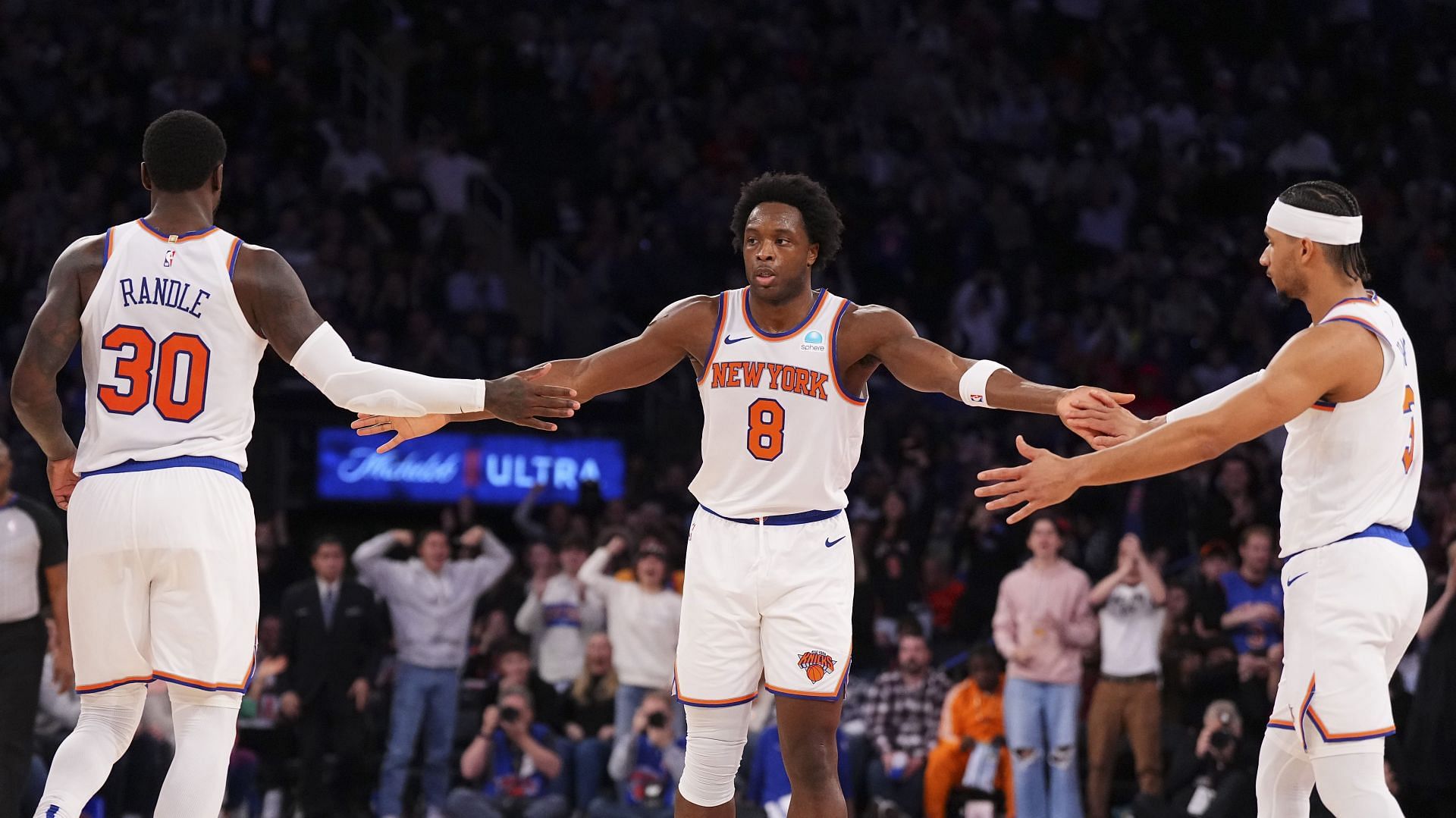 Julius Randle had nothing but praise for OG Anunoby in his New York Knicks debut.