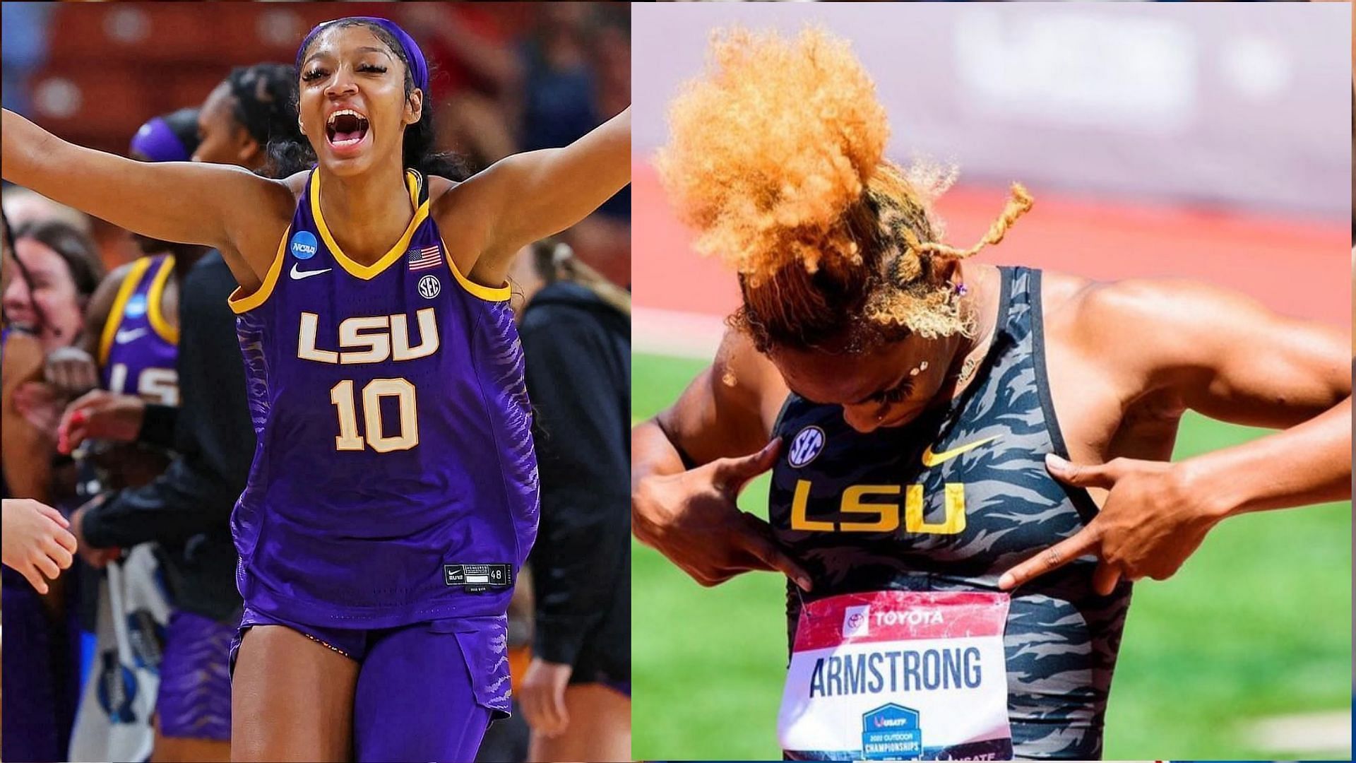 LSU stars, Angel Reese and Alia Armstrong