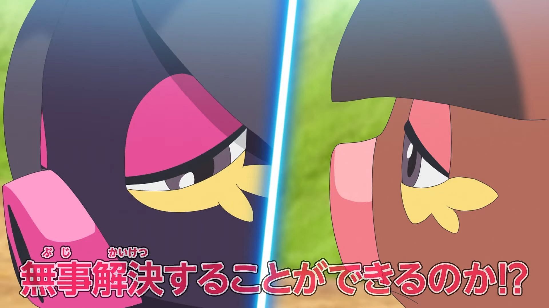 Two Oinkologne are at odds in Pokemon Horizons Episode 36 (Image via The Pokemon Company)