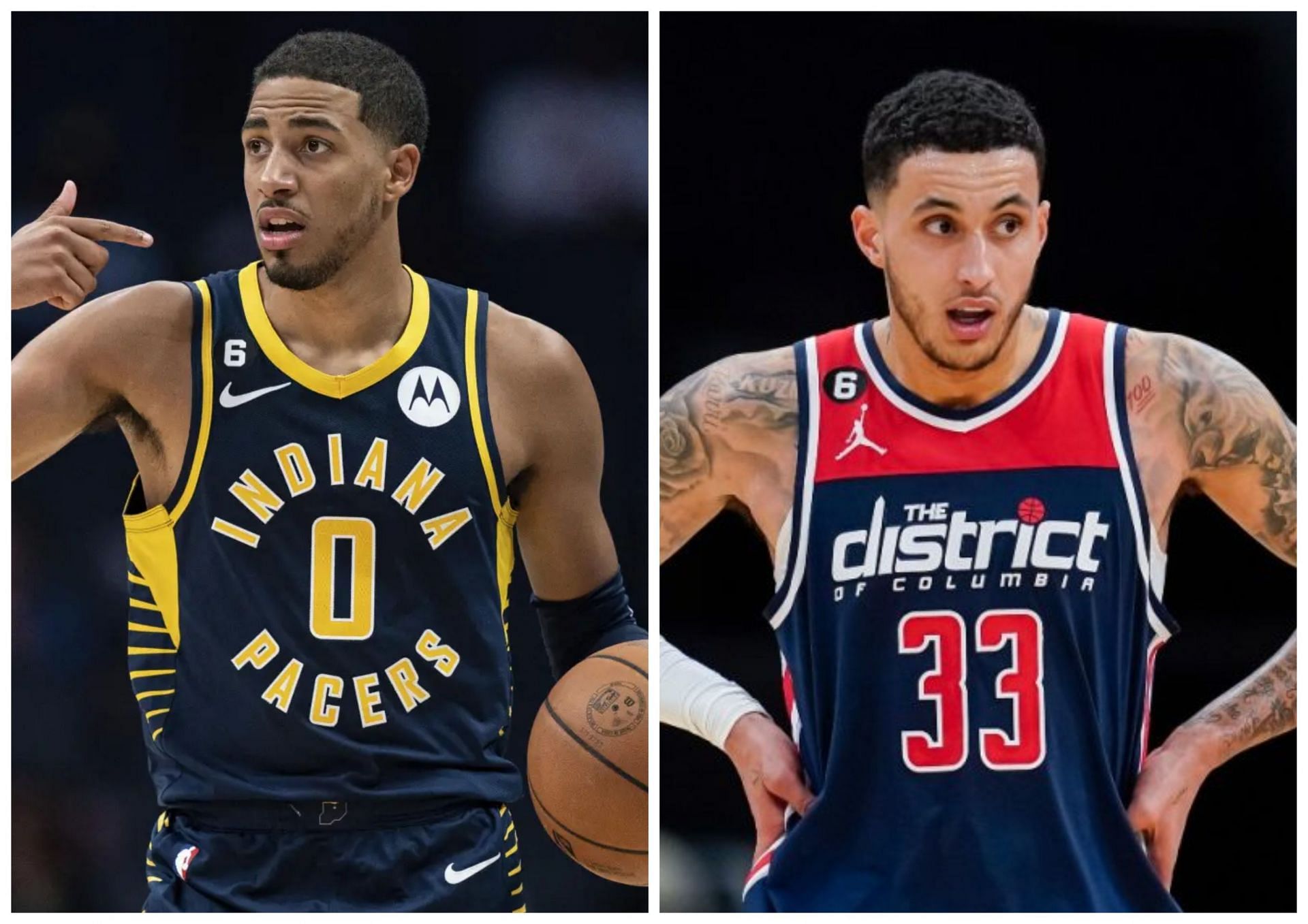 Tyrese Haliburton (left) and Kyle Kuzma (right) could be among the 24 players that will play in the 2024 NBA All-Star Game in Indianapolis, as All-Star voting continues