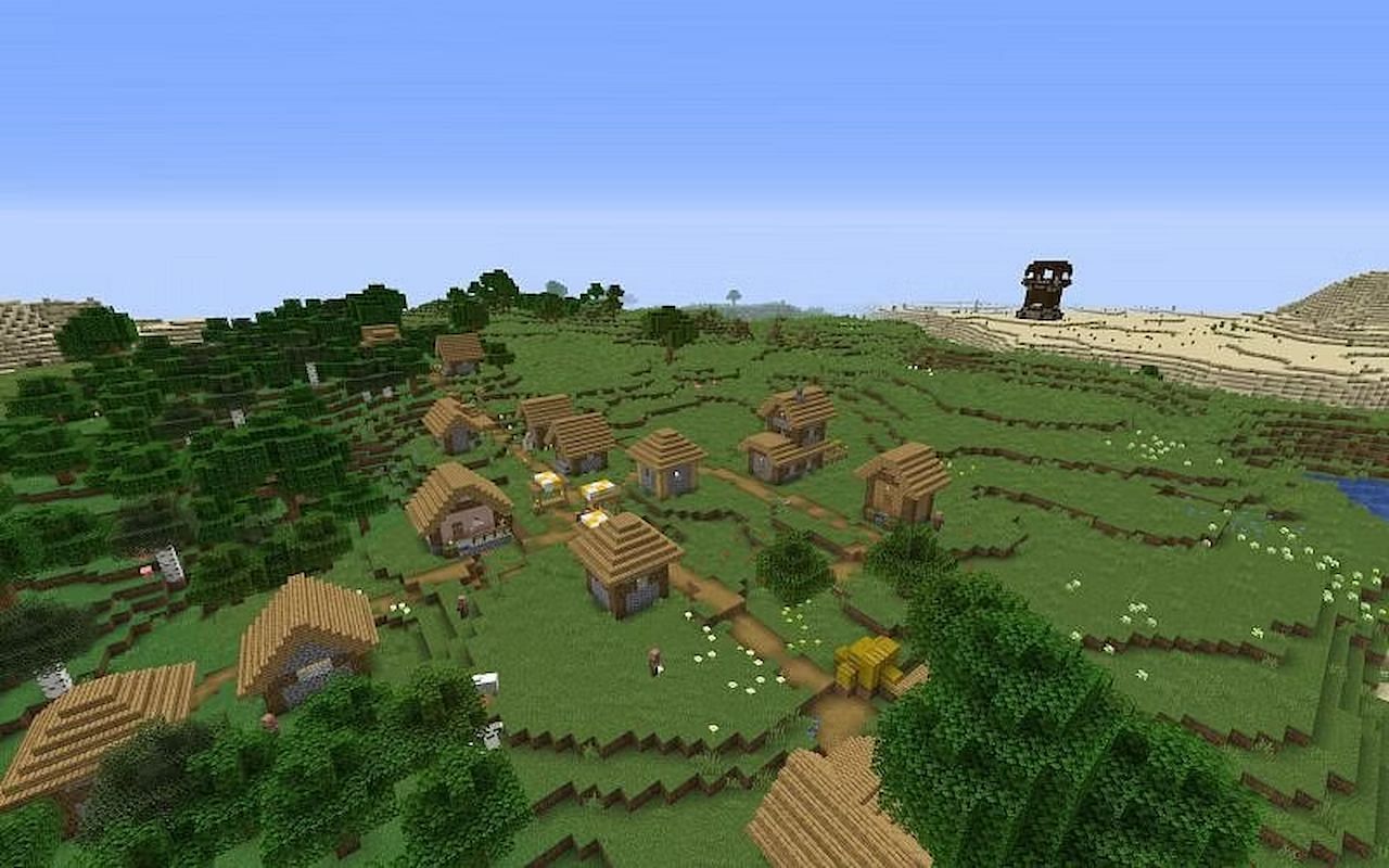 Numerous villages (Image via Mojang)