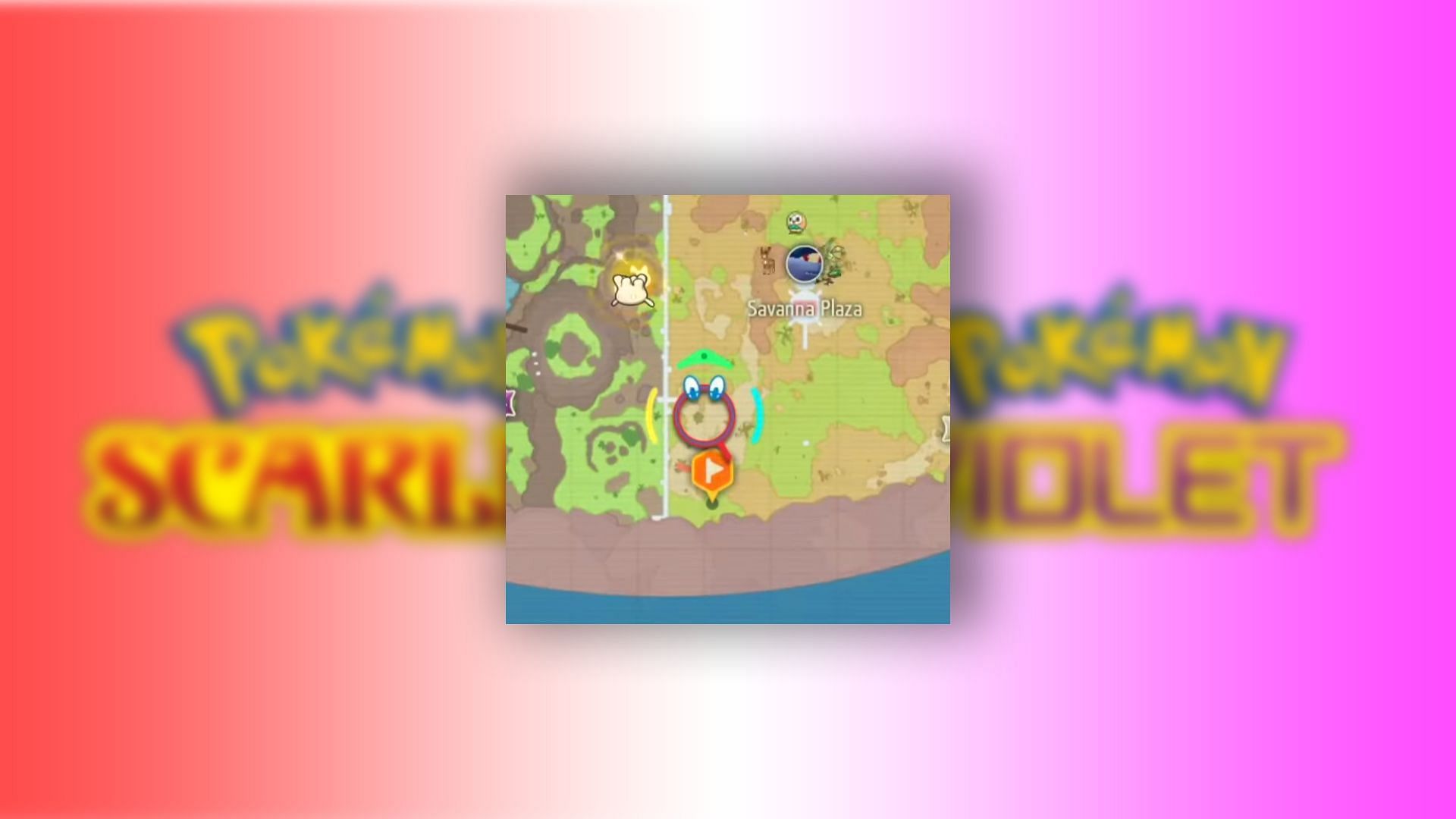 Shiny Rowlet location in Pokemon Scarlet and Violet (Image via TPC)