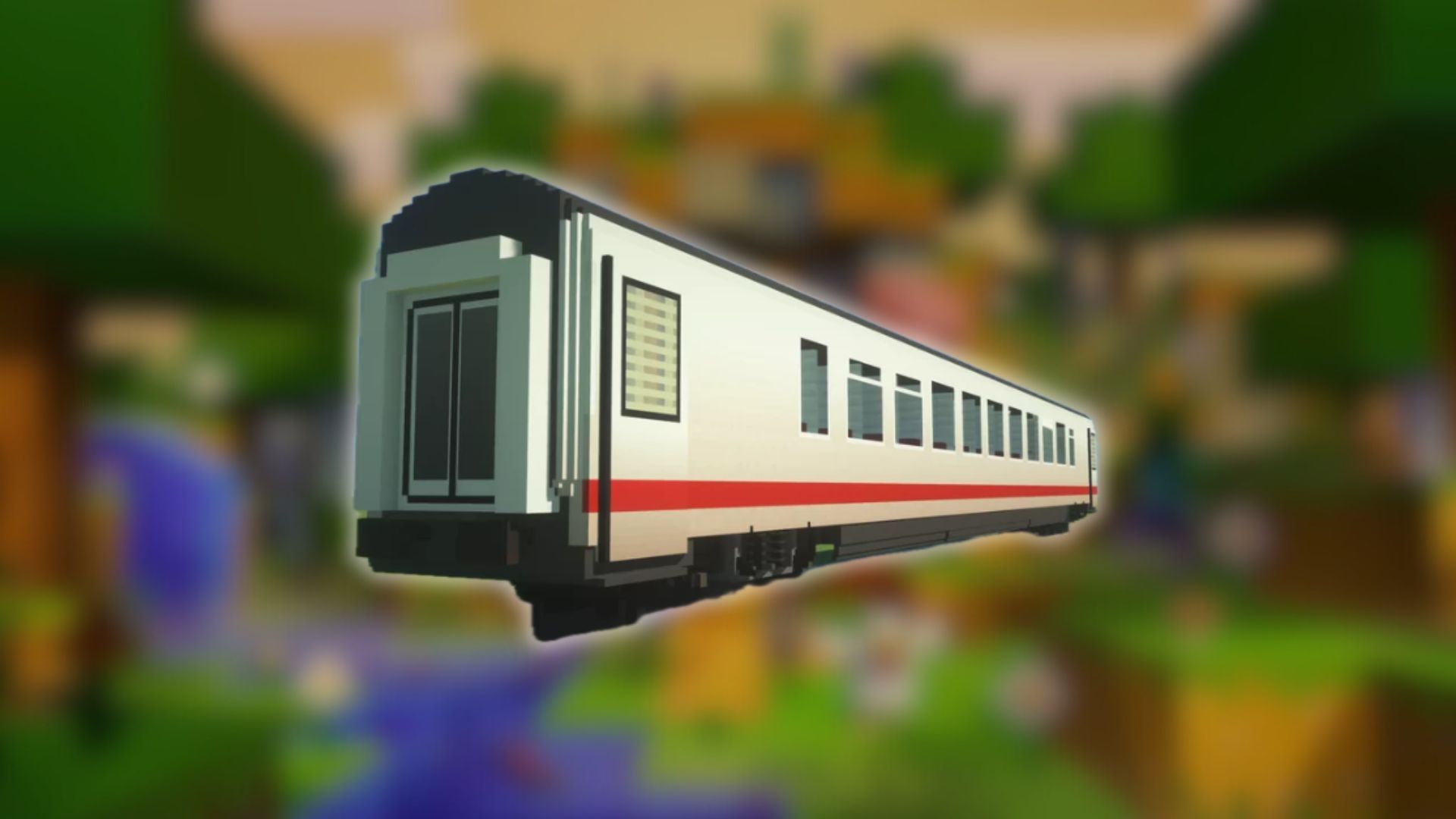 Ajout d'un train dans Minecraft (Image via Planet Minecraft)