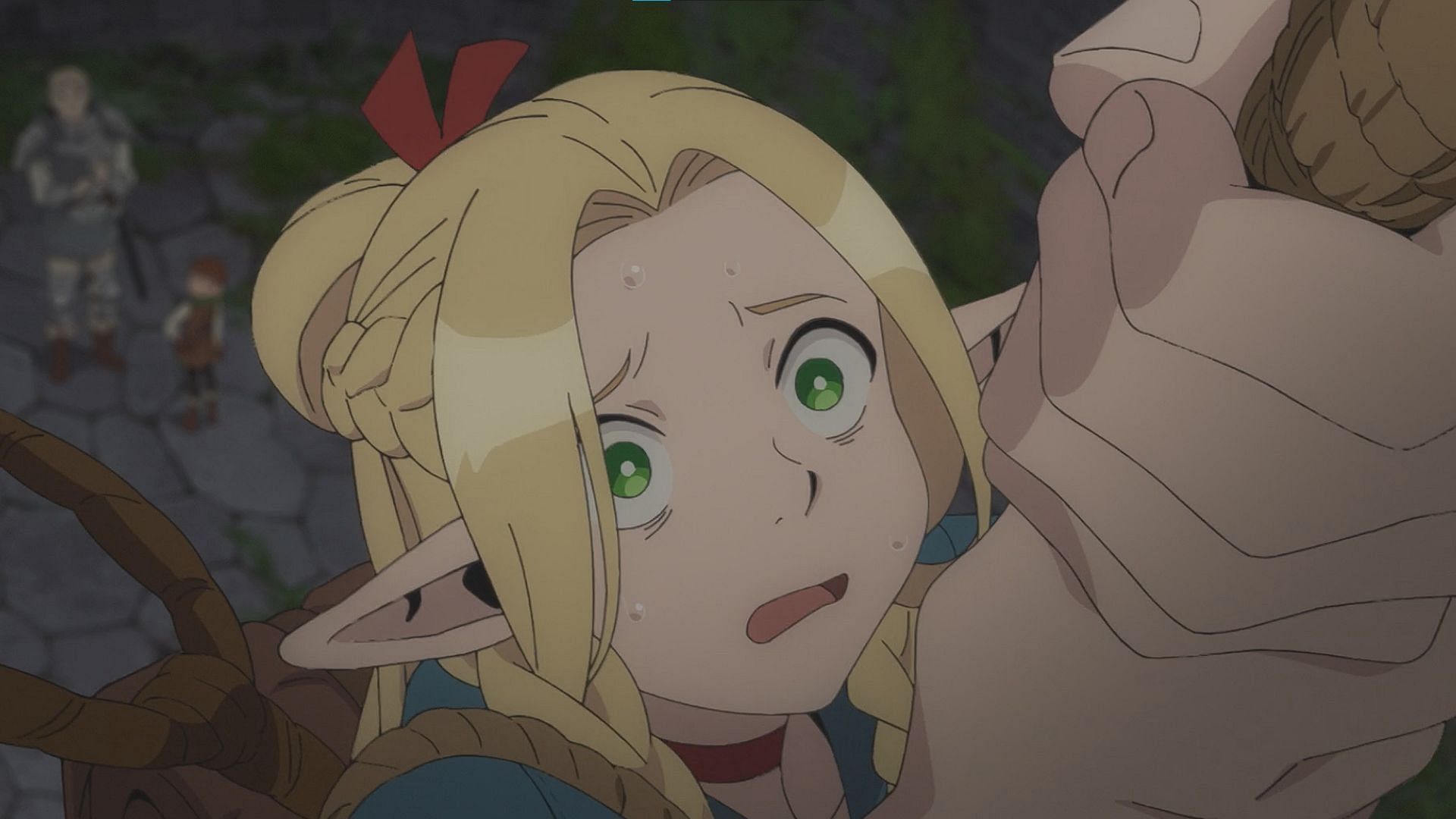 Delicious in Dungeon episode 2: Marcille as shown in the anime (Image via Studio Trigger)