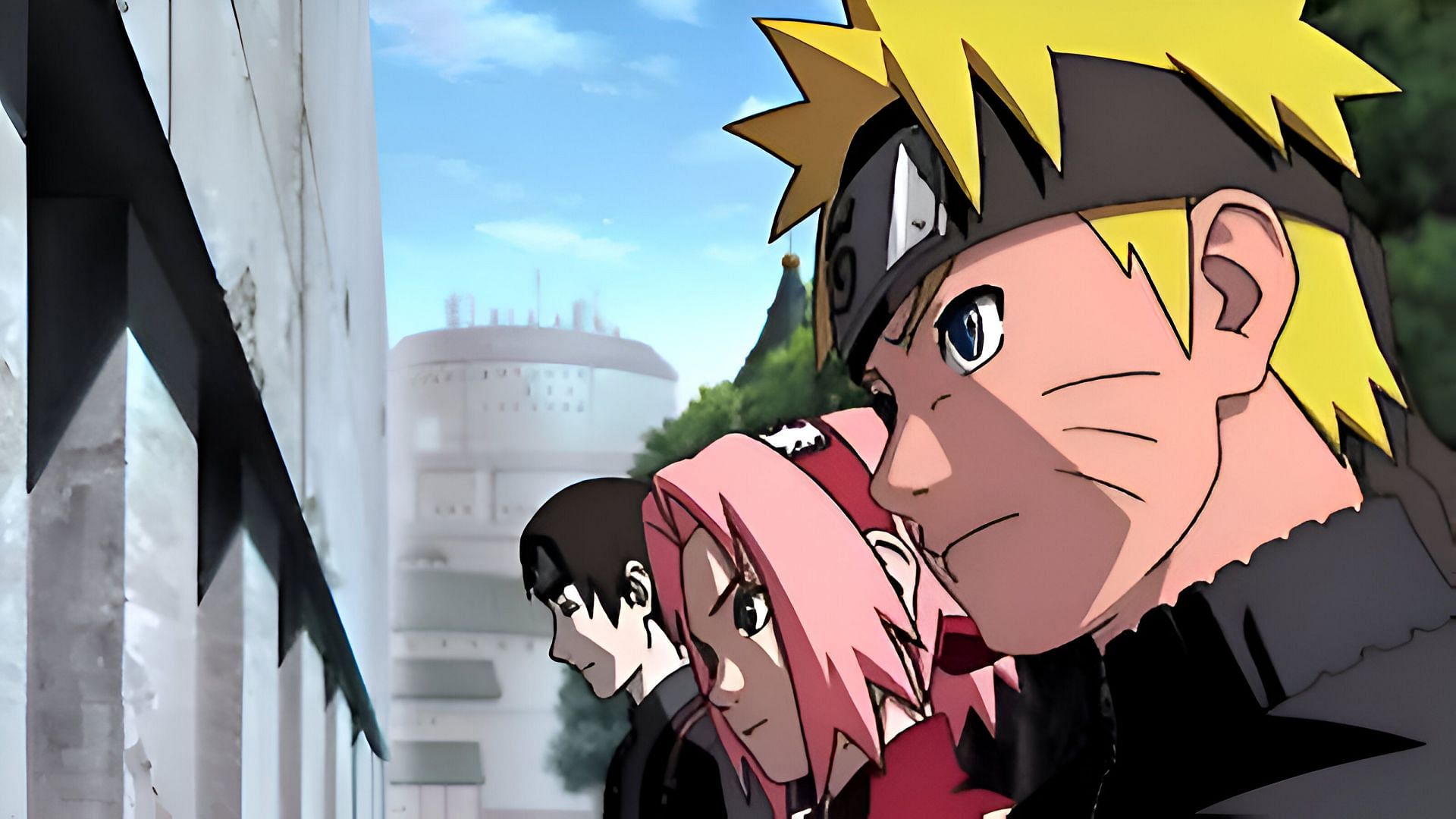 The new team 7 with Sai replacing Sasuke (Image via Toei Animation)