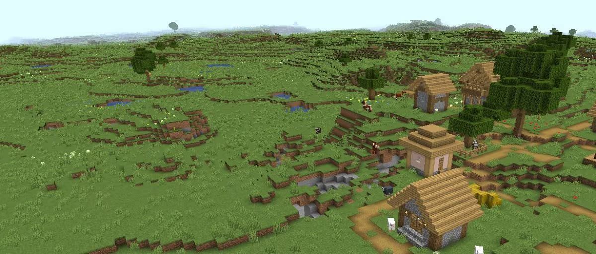 image showing the plains in Minecraft