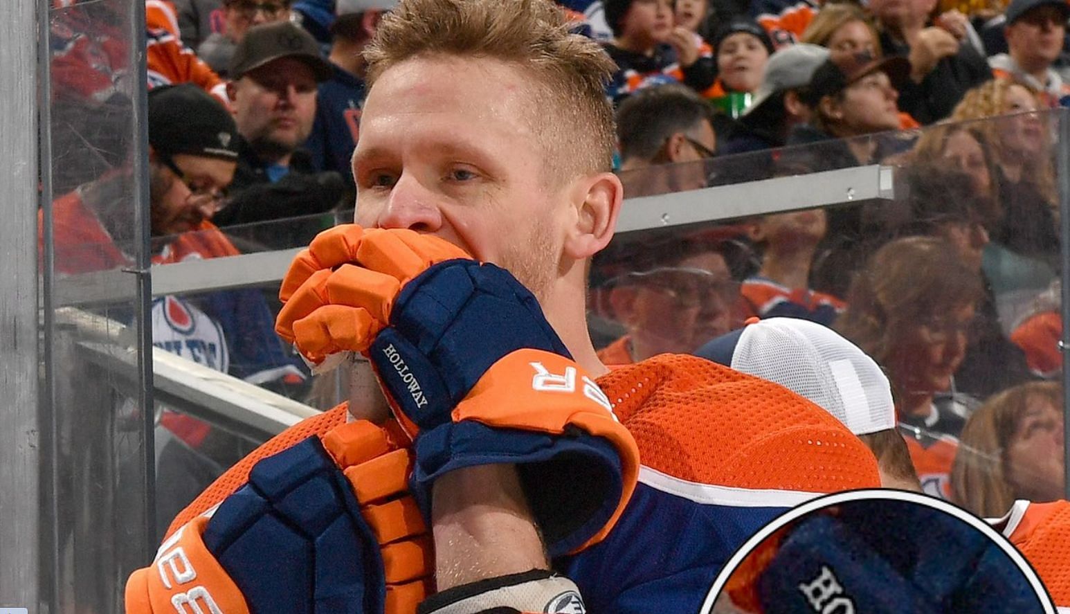 NHL fans hilariously react to Corey Perry making Oilers debut with borrowed gear