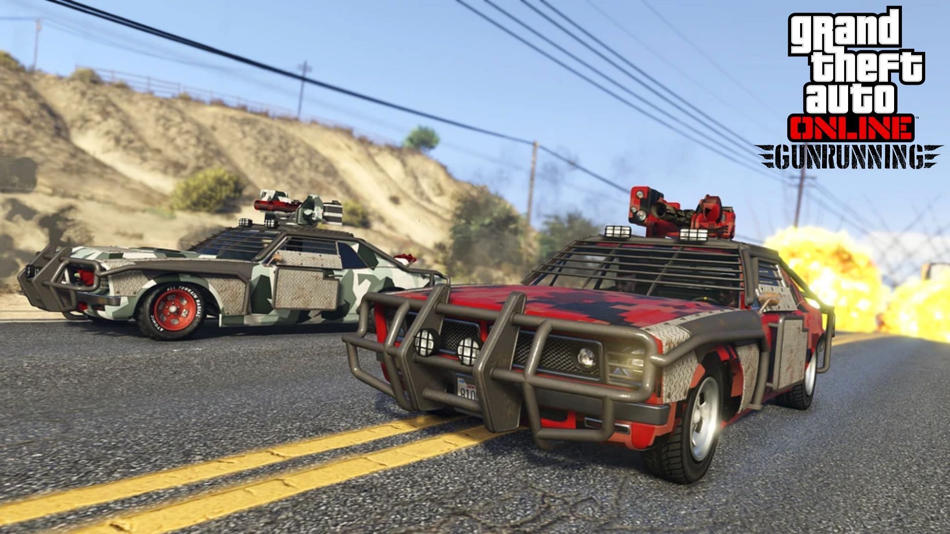 Two fully upgraded Weaponized Tampas in GTA Online (Image via GTA Wiki)