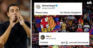 “Please swap him for Yakubu Aiyegbeni”, “Xavi must be clueless” - Barcelona fans frustrated with ‘finished’ player named in line-up to face Villarreal