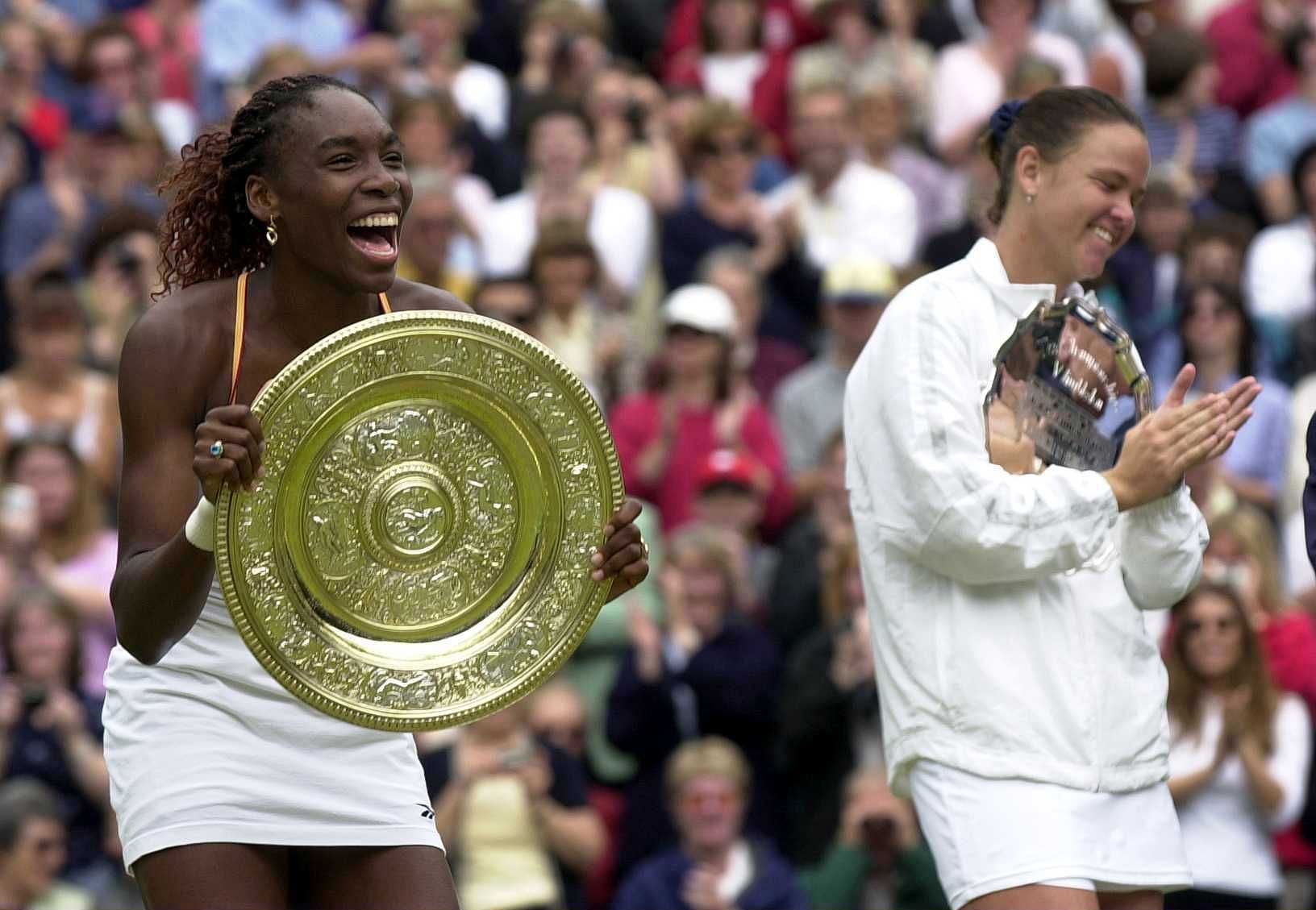 Venus Trophy (L) at the 2000 Wimbledon Championships