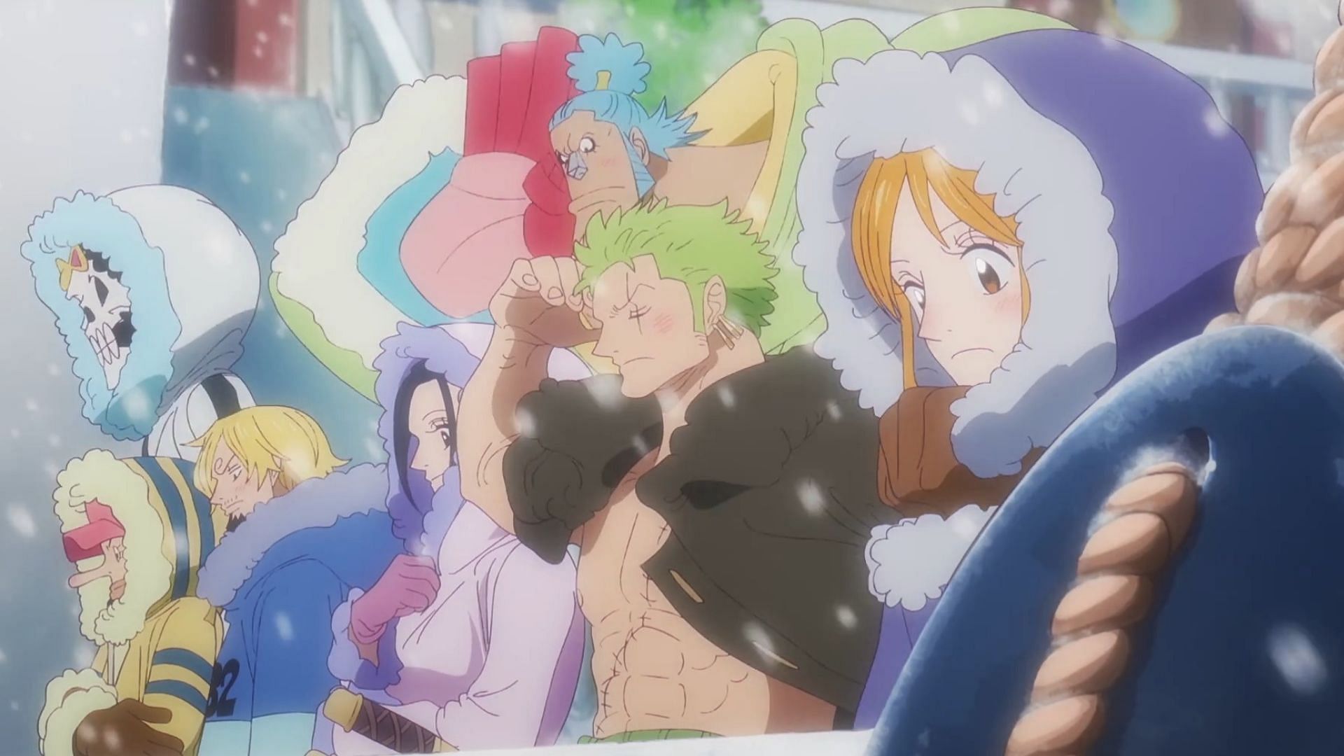 The Straw Hats as seen in One Piece episode 1089 (Image via Toei Animation)