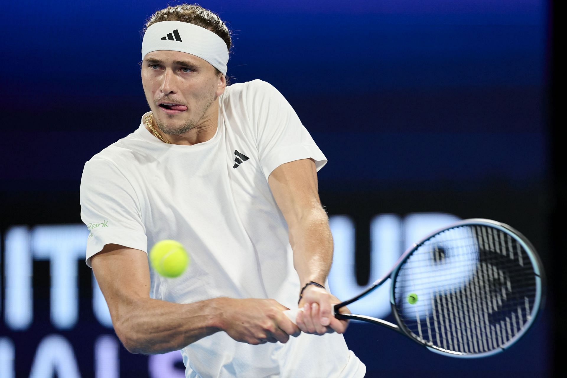 Alexander Zverev plays at the finals of the United Cup 2024