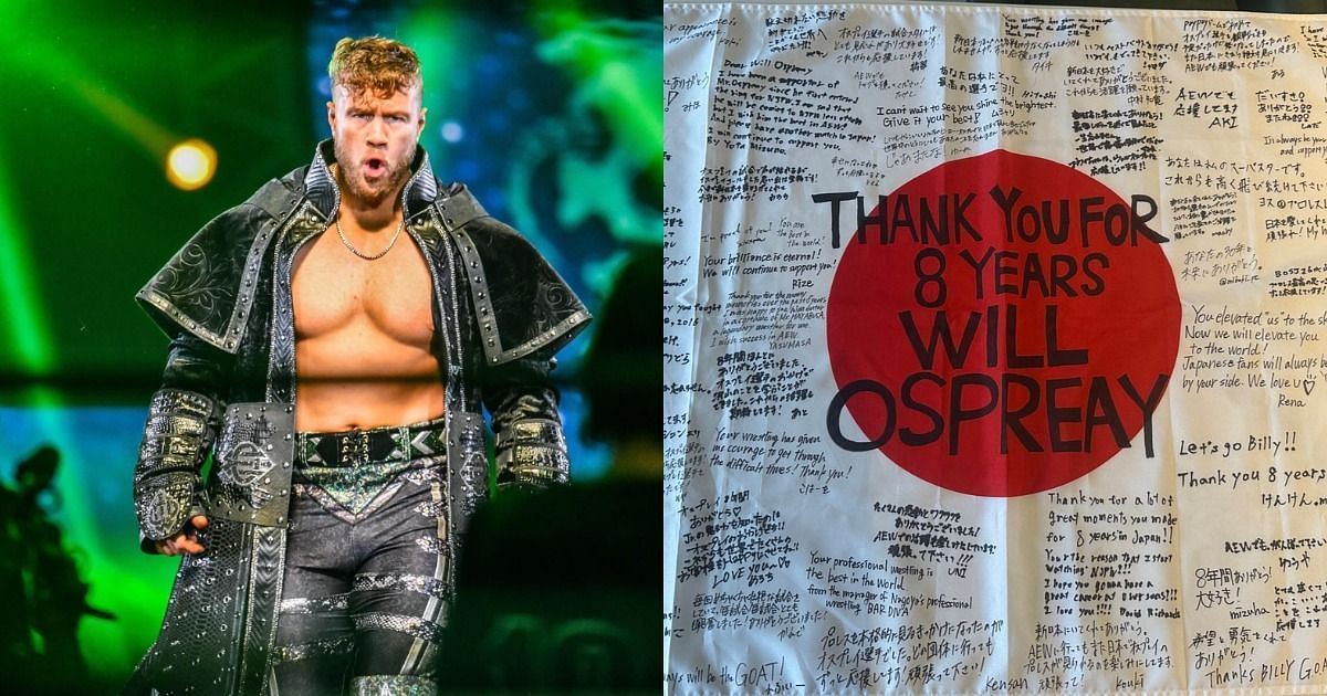 Will Ospreay got emotional after receiving a present from Fan
