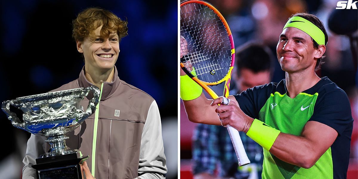 Jannik Sinner was congratulated by Rafael Nadal on his Melbourne triumph