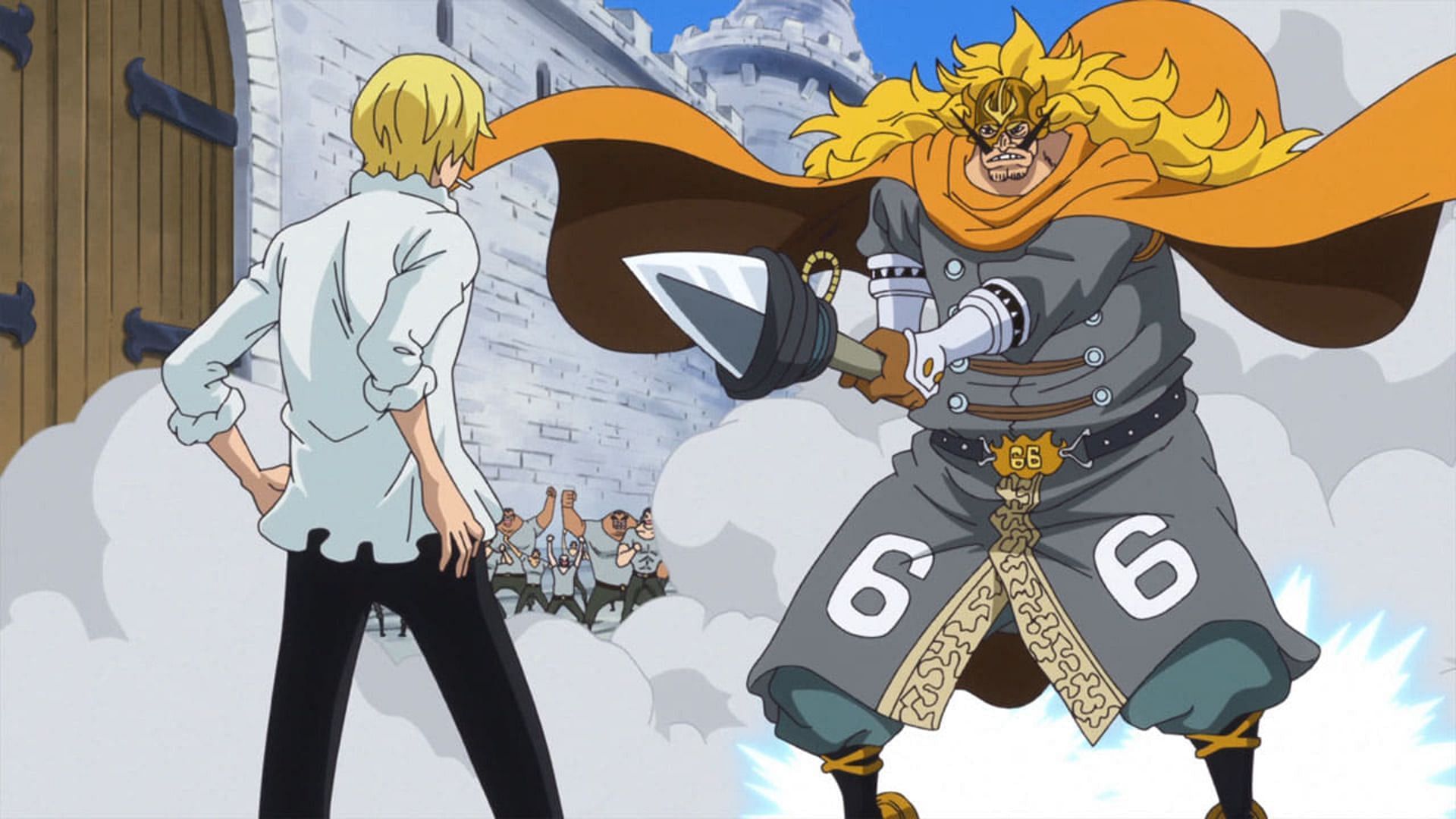 Sanji and Judge Vinsmoke in the One Piece anime (Image via Toei Animation)