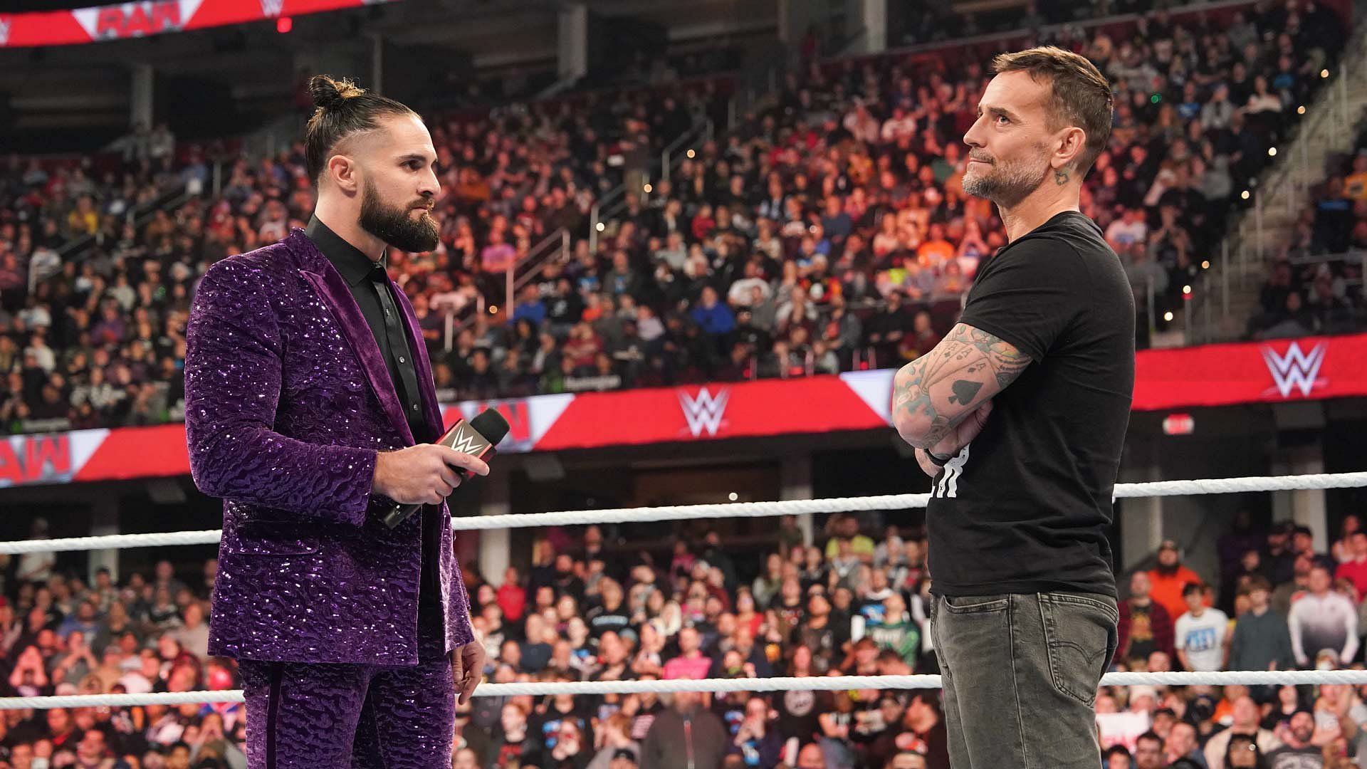 CM Punk and Seth Rollins