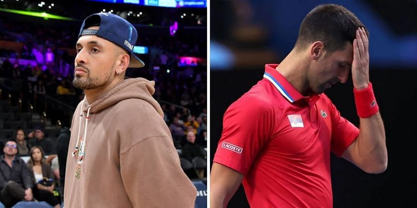 Are you getting paid by Novak Djokovic to defend him" - Fans react to Nick Kyrgios blaming ball changes for Serb's United Cup loss